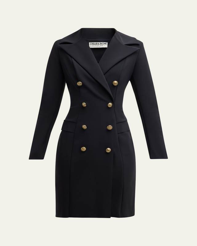 Double-Breasted Blazer Dress